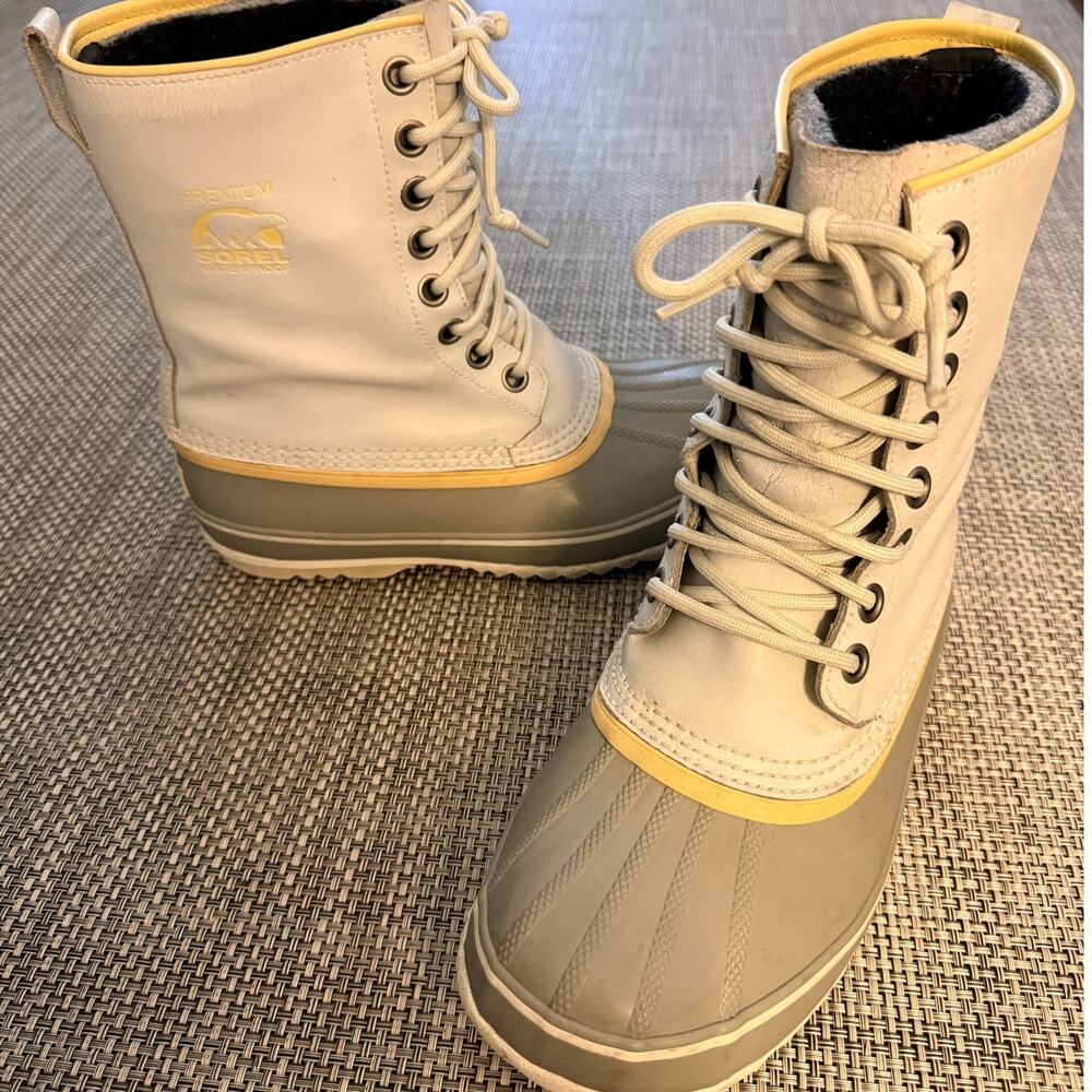 SOREL 1964 Premium CVS Waterproof Boots Gray 9 heritage cold-weather winter